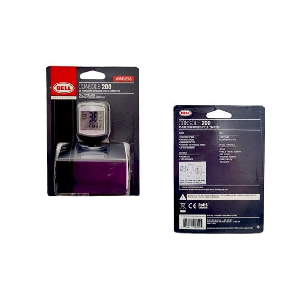 Bell Sports Console 200 Digital Wireless 15-Function Cyclocomputer Black - Picture 3 of 3